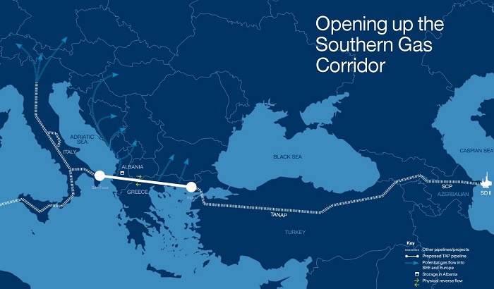 Pipeline TAP: Letzte Partie von Rohren erreicht Griechenland, Albanien und Italien
